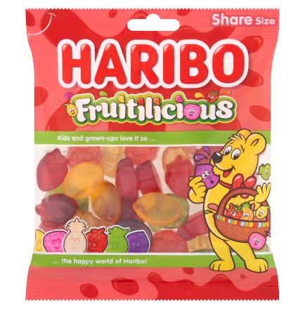 Haribo Fruitilicious Gums (150g)