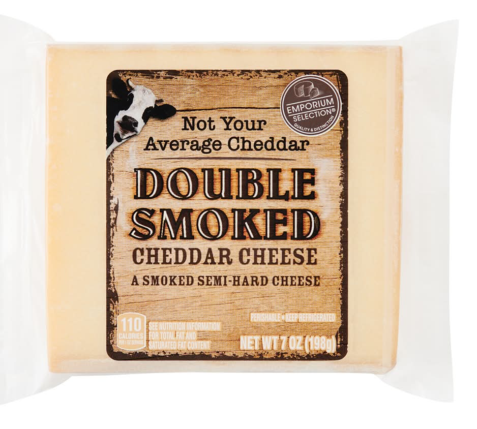 Emporium Selection Double Smoked Cheddar Cheese (7 oz)