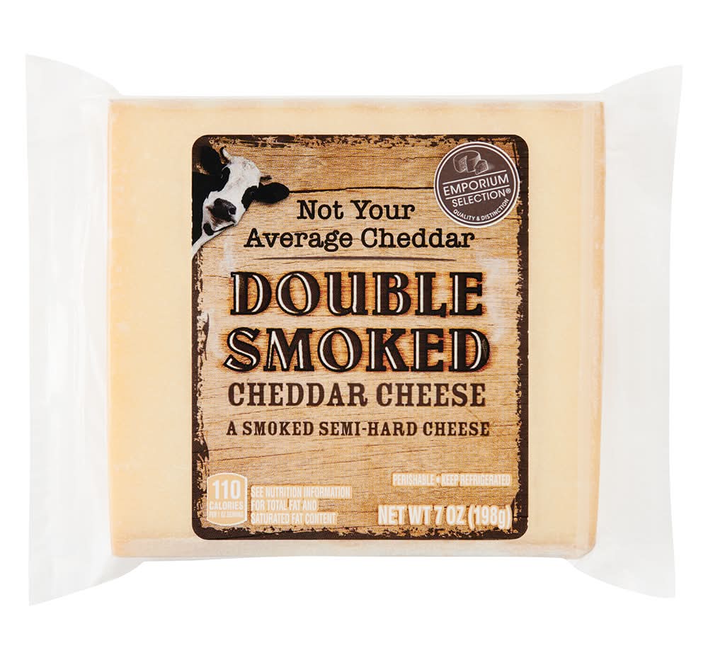 Emporium Selection Double Smoked Cheddar Cheese (7 oz)