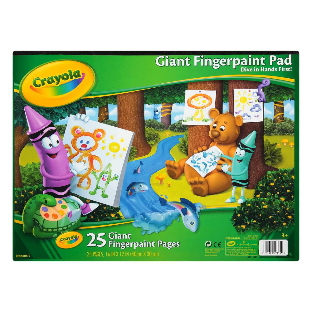 Crayola Fingerpaint Pad (25 ct)