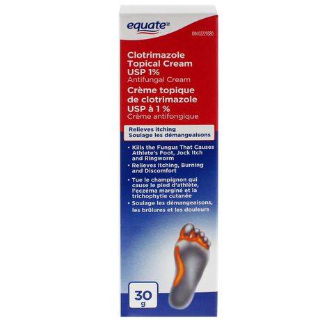 Equate Clotrimazole Cream Usp 1% Antifungal Cream (30 g)