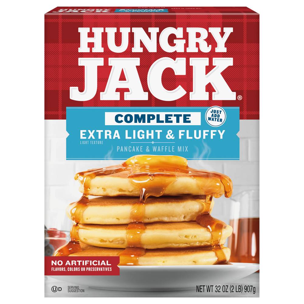 Hungry Jack Complete Extra Light & Fluffy Pancake & Waffle Mix (2 lbs)