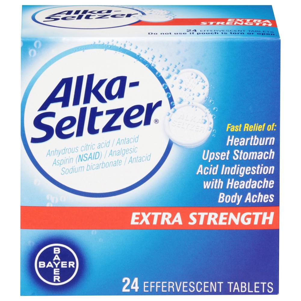 Alka-Seltzer Extra Strength Antacid Effervescent Tablets (4.8 oz)