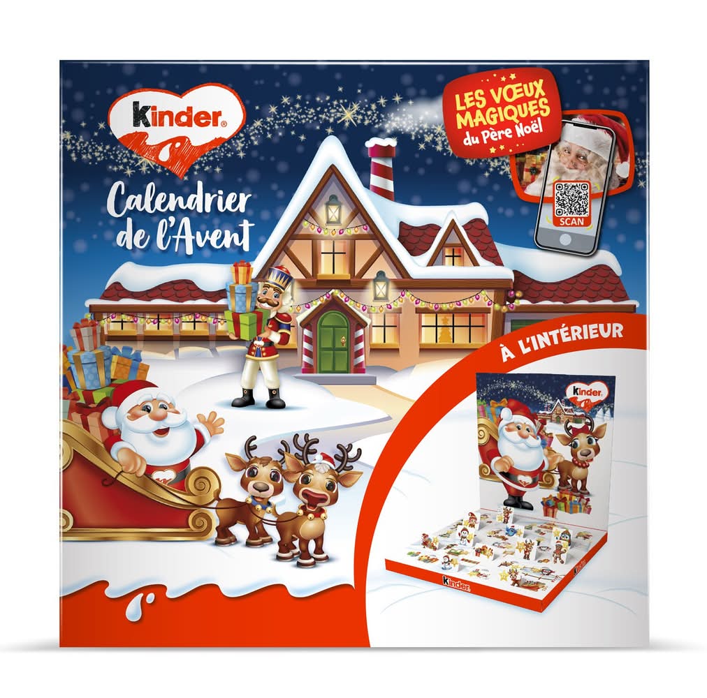 Kinder - Chocolat calendrier de l'avent pop up (123g)