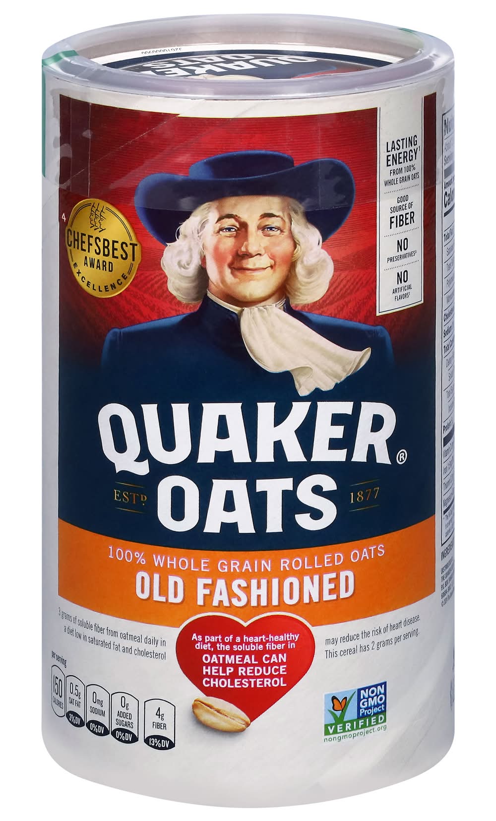 Quaker Oats Old Fashioned 100% Whole Grain Rolled Oats (18 oz)