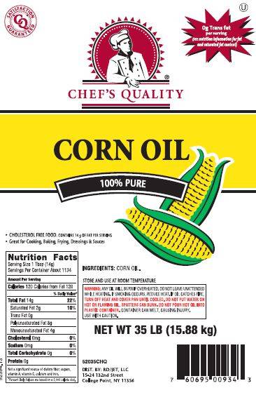 Chef's Quality - Corn Oil - 35 lbs (1 Unit per Case)