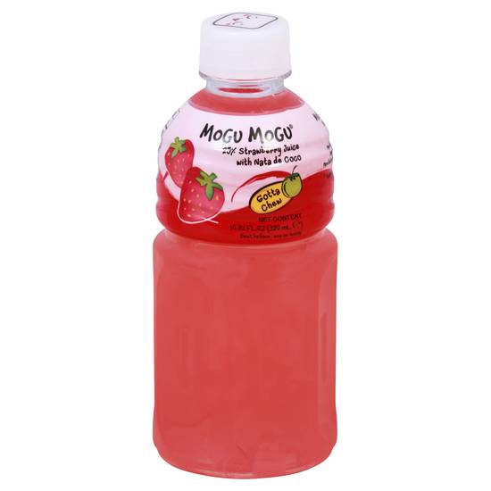 Mogu Mugo Strawberry Juice With Nata De Coco (10.8 fl oz)