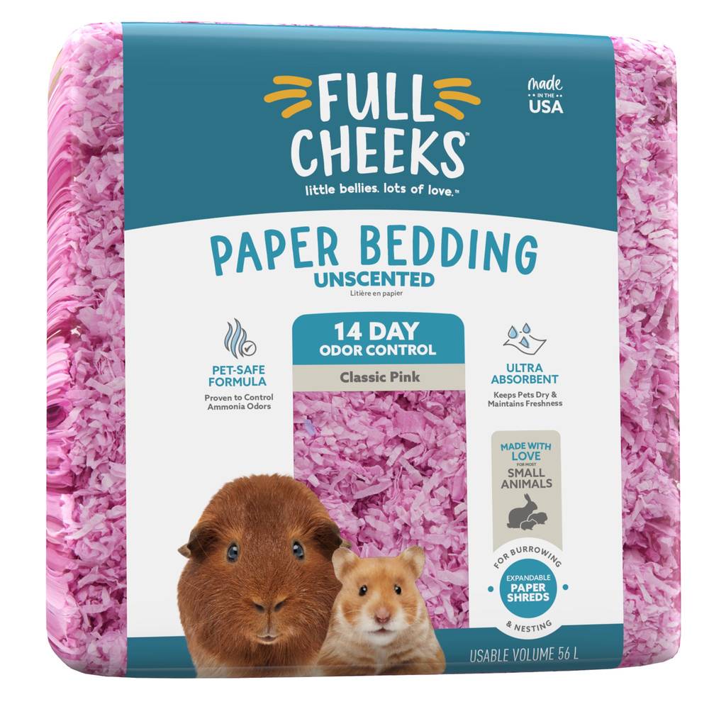 Full Cheeks™ Odor Control Small Pet Paper Bedding - Classic Pink (Size: 56 L)