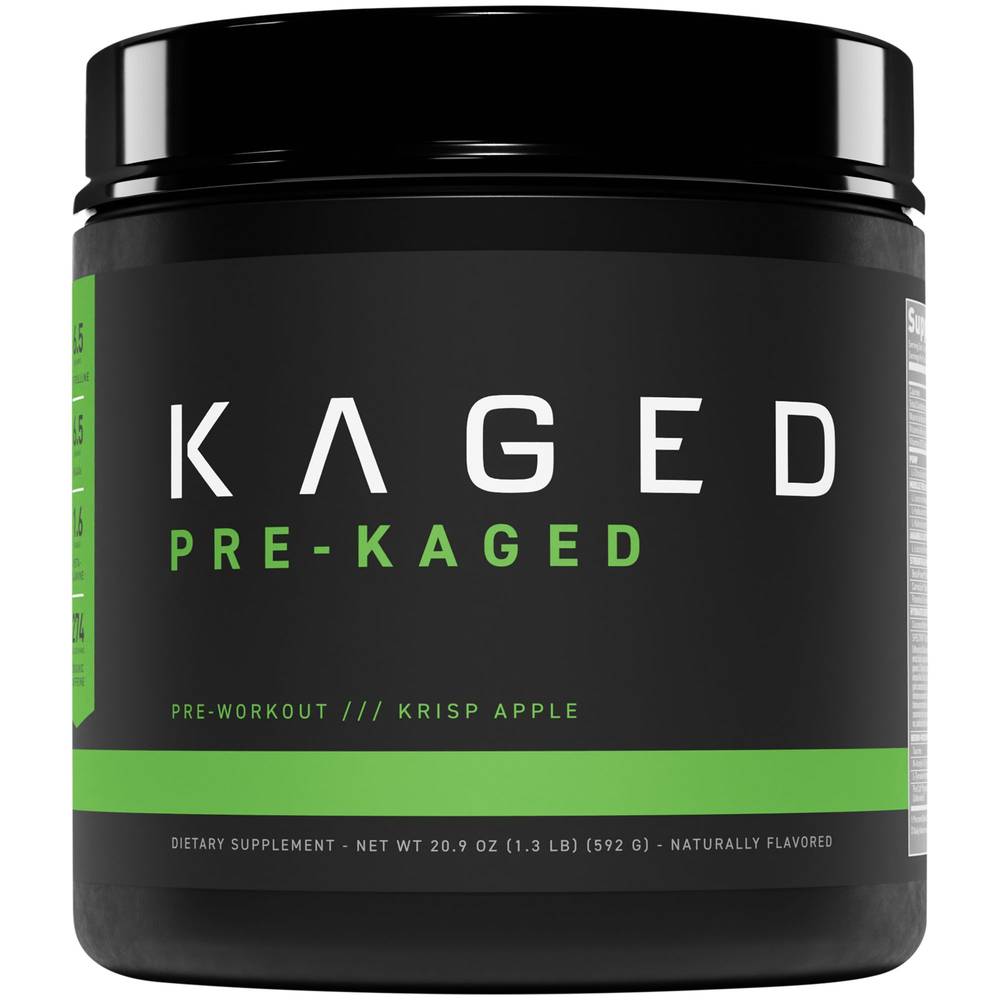 Kaged Pre Workout Powder, Krisp Apple (20.9 oz)