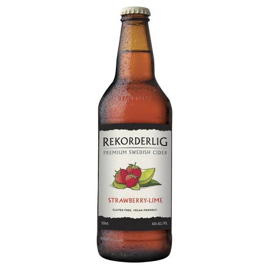 Rekorderlig Strawberry & Lime Cider Bottle 500ml