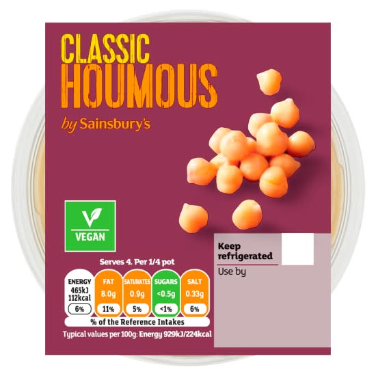 Sainsbury's Classic Houmous (200g)