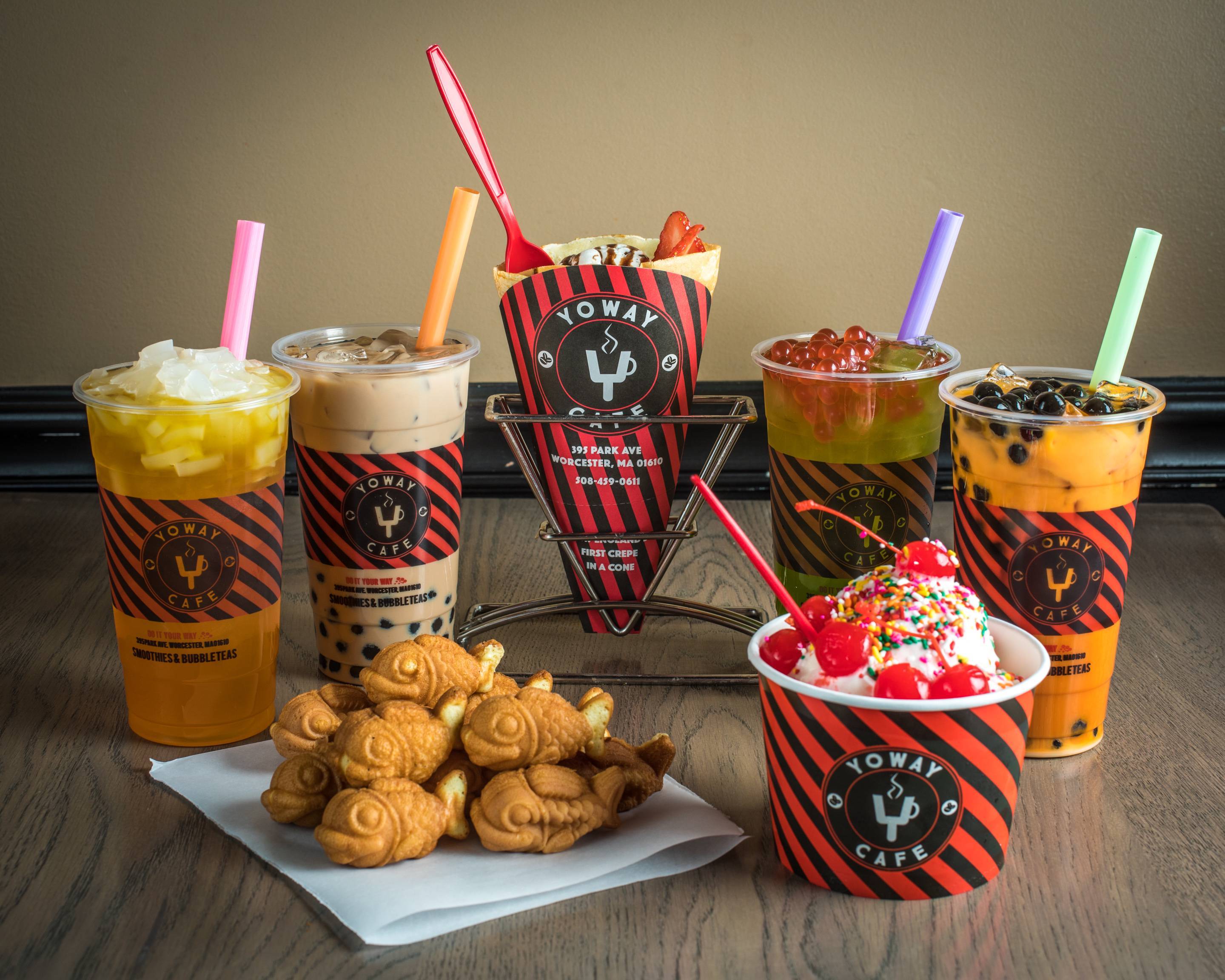 Yoway Cafe & Frozen Yogurt Menu Worcester • Order Yoway Cafe