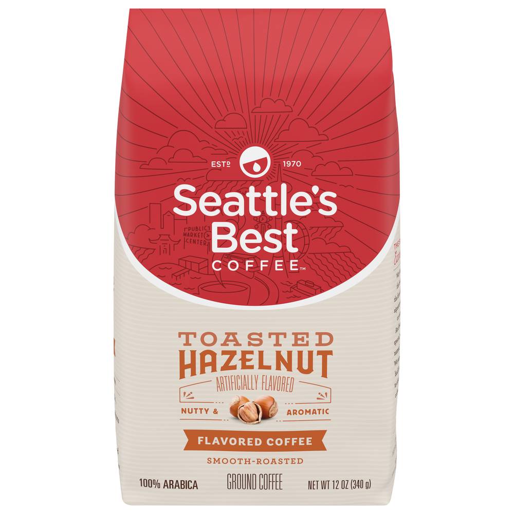 Seattle's Best Coffee Toasted Hazelnut Medium Roast Ground Coffee (12 oz)