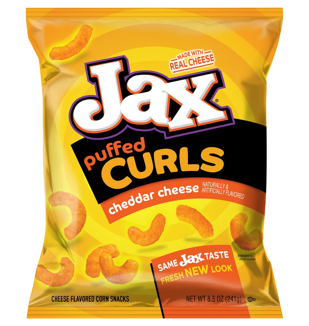 Bachman Jax Puffed Curls Real Cheddar Cheese Corn Snacks (8.5 oz)