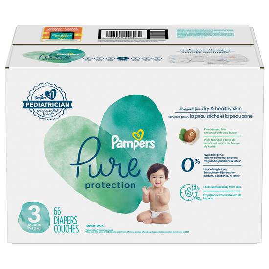 Pampers Pure Protection Diapers Size 3