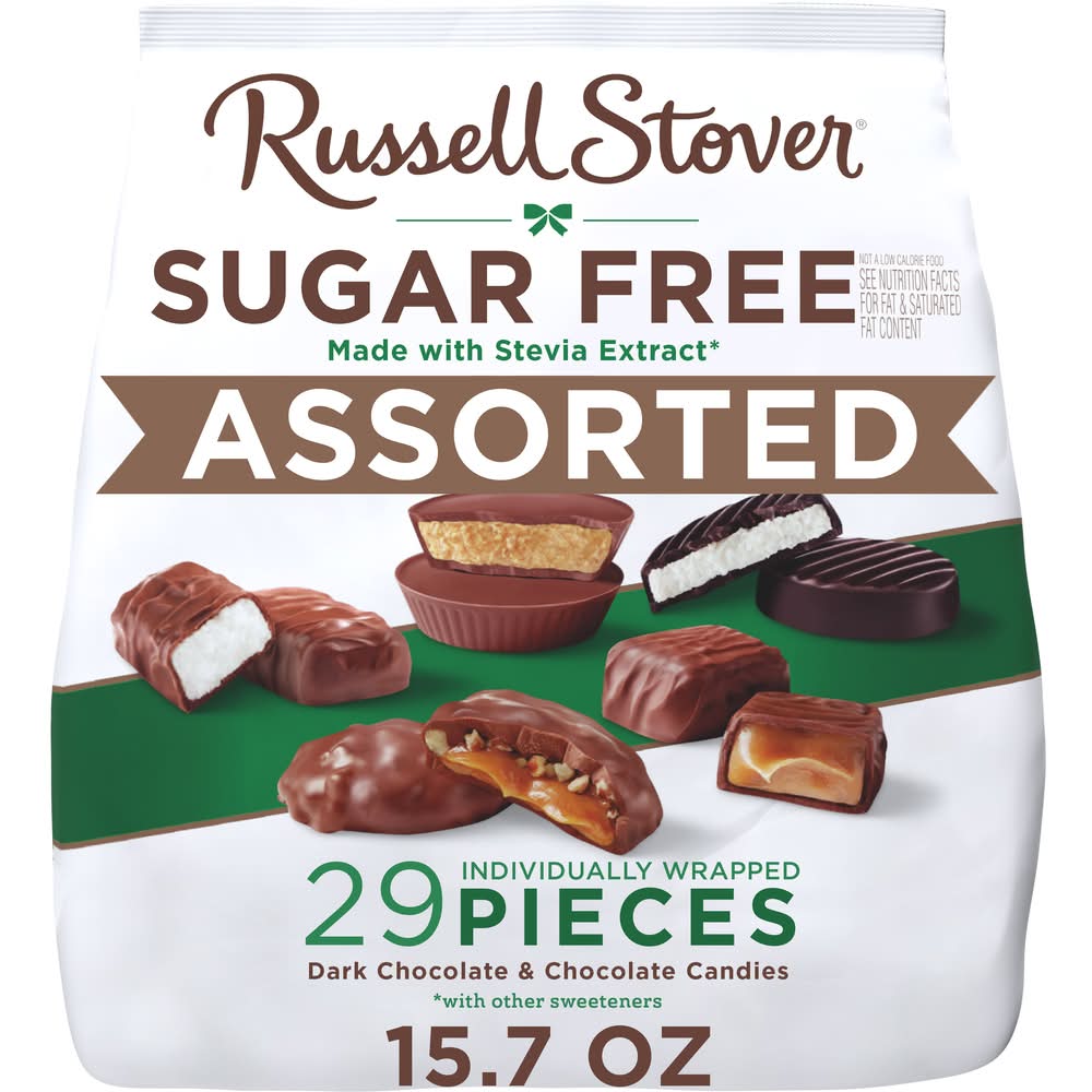 Russell Stover Sugar Free Dark Chocolate and Candies, Assorted (15.7 oz, 29 ct)