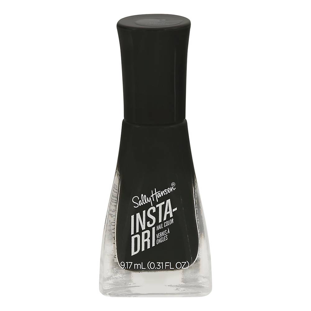 Sally Hansen Insta-Dri Nail Color, 573 Black To Black (9.2 ml)