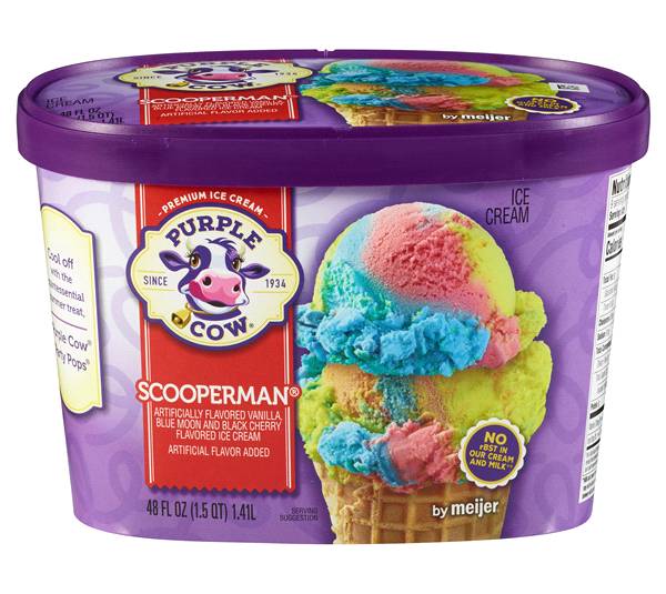 Purple Cow Scooperman Ice Cream (48 fl oz)