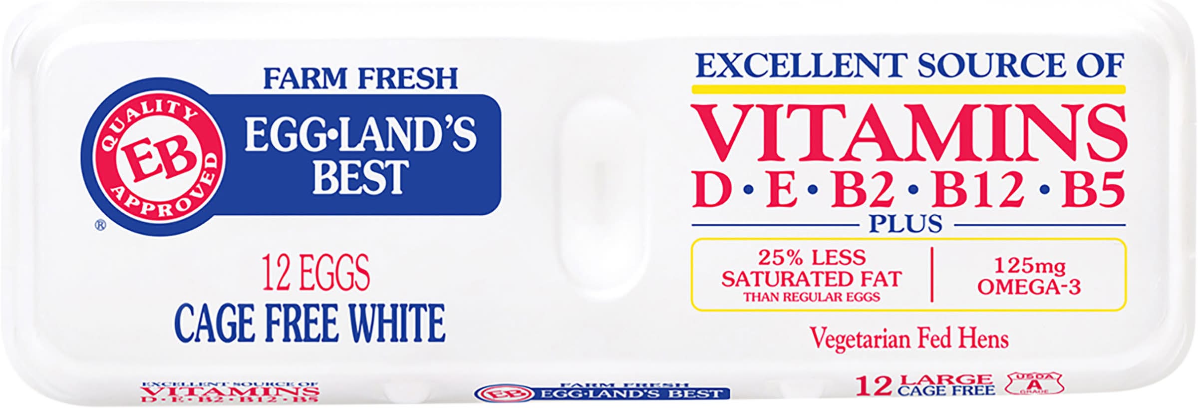 Eggland's Best Cage Free Eggs, Large, White (24 oz, 12 ct)