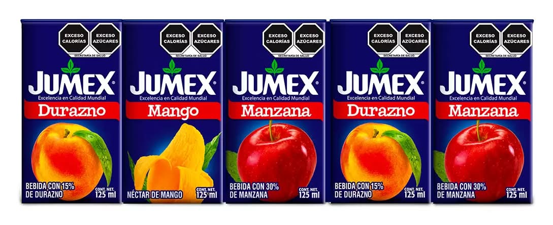 Jumex · Néctar de frutas, manzana-durazno (50 x 125 ml)