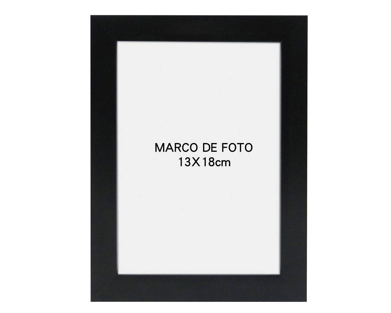 Marco foto 13x18cm negro ronda (13 x 18 cm)