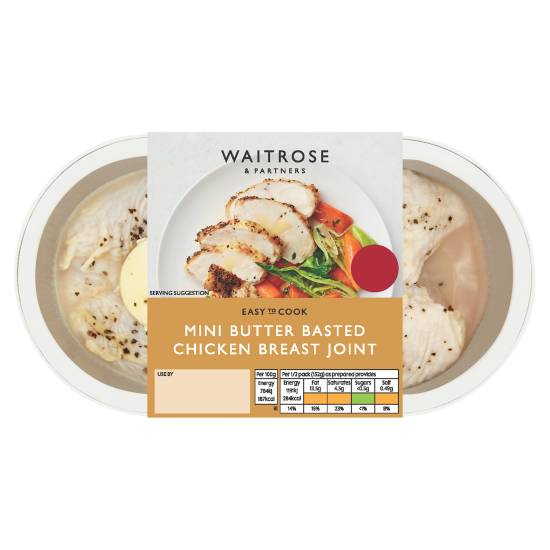 Waitrose Easy To Cook Mini Butter Basted Chicken Breast Joint