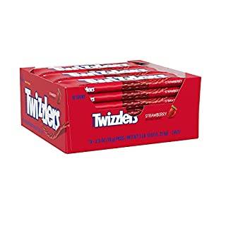 TWIZZLERS Twists Strawberry Flavored Chewy Candy, Bulk, 2.5 oz Bags (18 Count) (B06X3W4SKK)