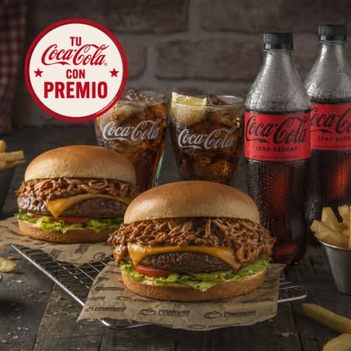 2 PomoMenú Burger + Refresco