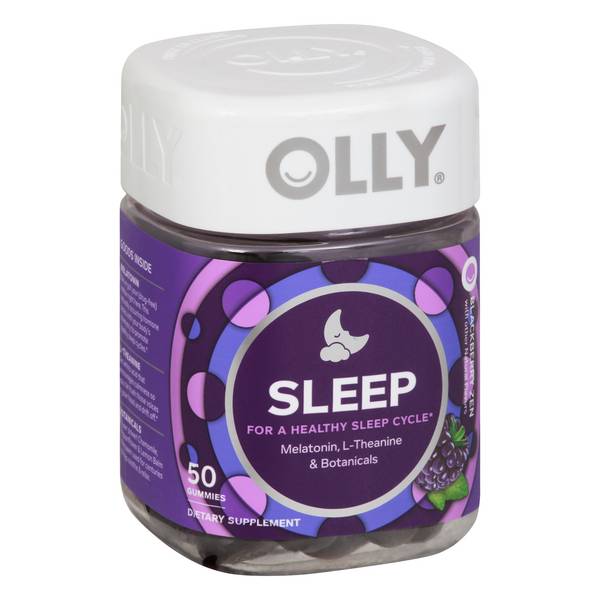 Olly Restful Sleep Aid Gummies, Blackberry Zen (50 ct)