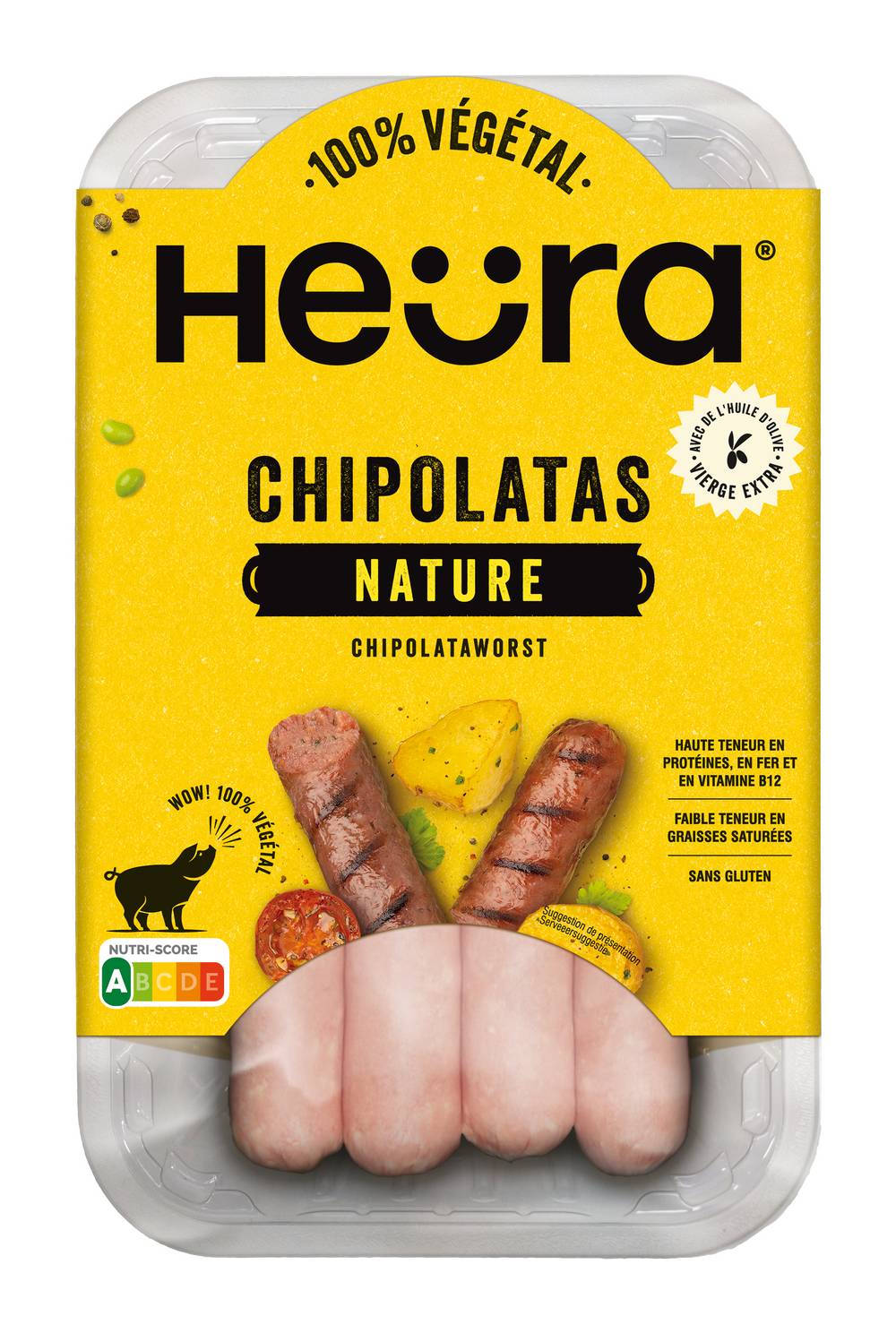 Heura - Chipolatas végétal à base de pois et d’huile (210g)