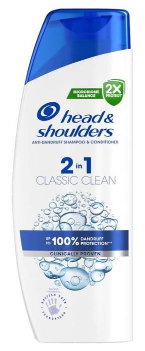 Head & Shoulders Classic Clean 2In1 Anti Dandruff Shampoo 250ml. Refreshing Clean Scent (407023)