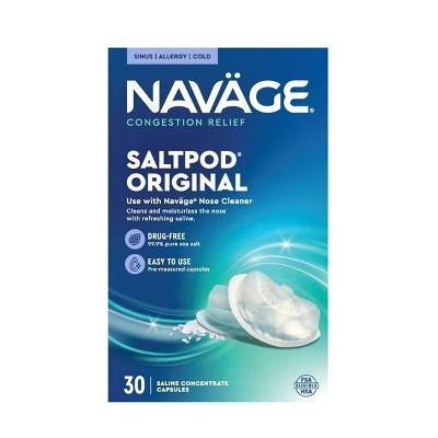 Navage Saltpod Saline Concentrate Capsules, Original Sea Salt (9.59 oz, 30 ct)