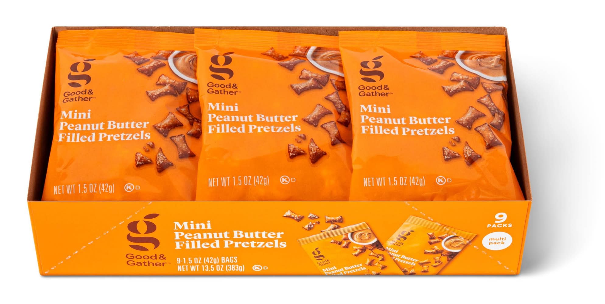Good & Gather Mini Peanut Butter Filled Pretzels (13.5 oz, 9 ct)