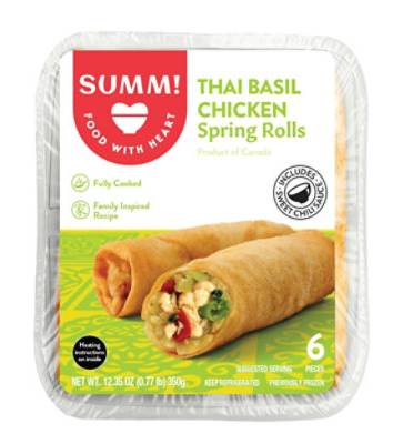 SUMM! Spring Roll, Thai Basil-Chicken (12.35 oz, 6 ct)