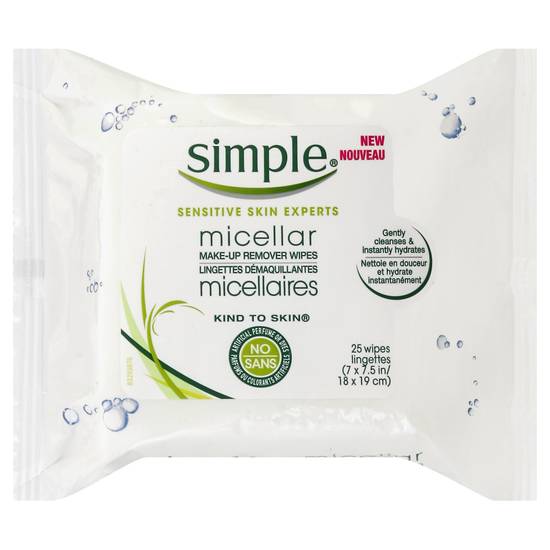 Simple Kind To Skin Micellar Cleansing Wipes (25 ct)