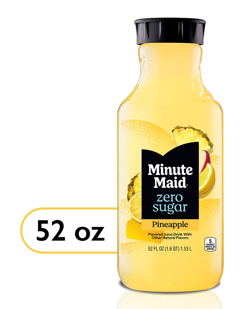 Minute Maid Zero Sugar Flavored Juice, Pineapple (52 fl oz)