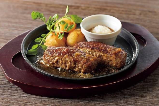 【D92】D's BEEFハンバーグステーキ[約200g]～選べるソース