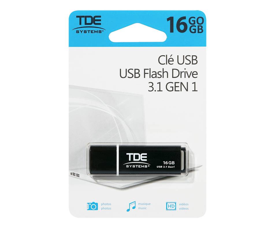 Tde clé usb o, 1 unité (16 g) - usb flash drive b, 1 unit (16 g)