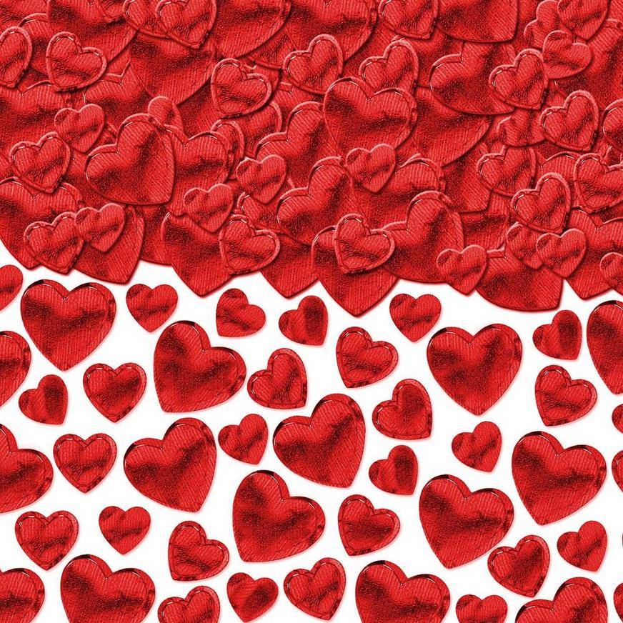 Party City Heart Confetti (red)