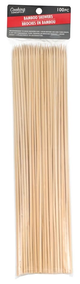 Cooking Concepts Bamboo Skewers, 12 in, Brown (100 ct)