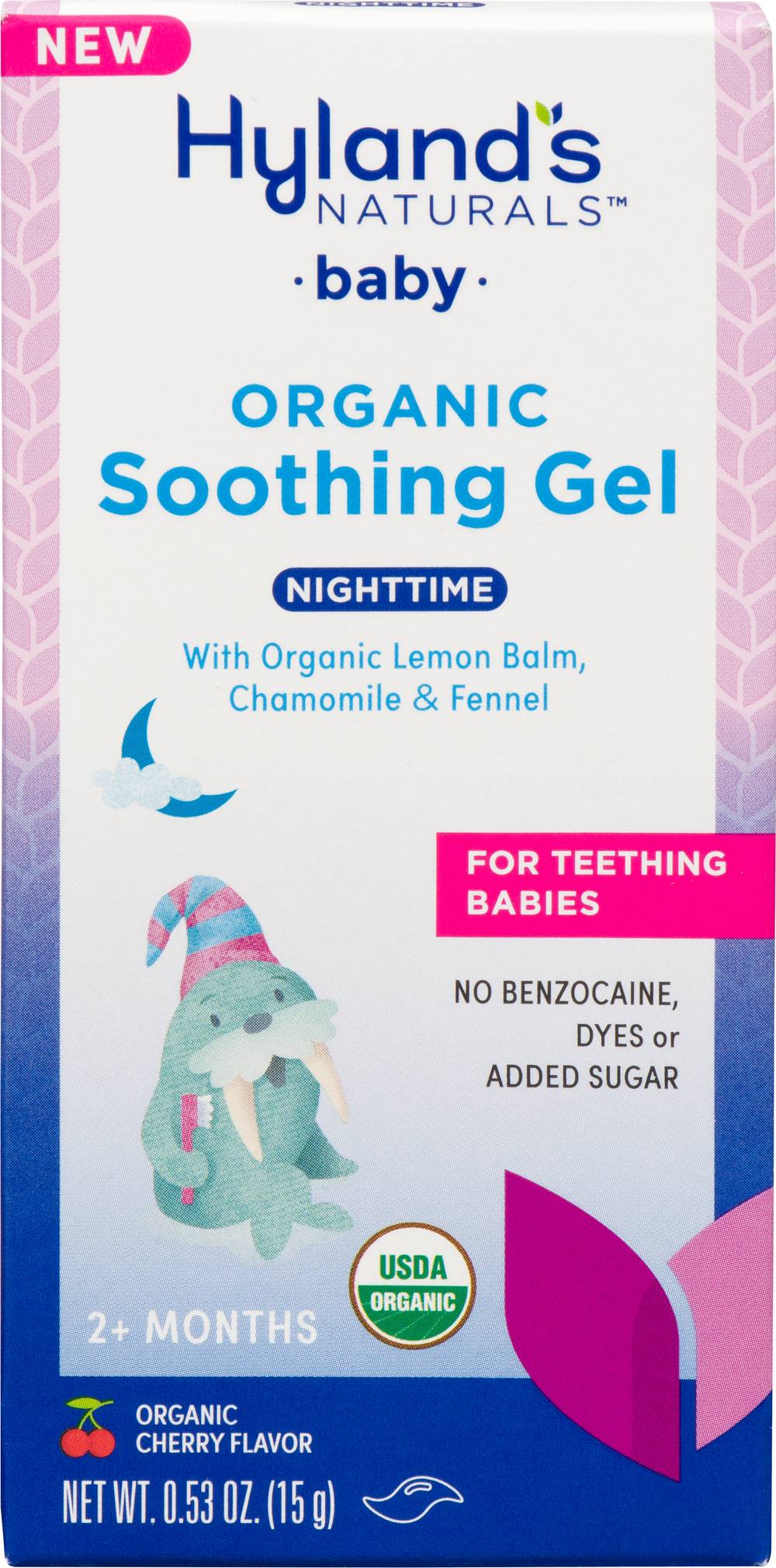 Hyland's Naturals Baby Organic Nighttime Soothing Gel For 2+ Months (cherry)