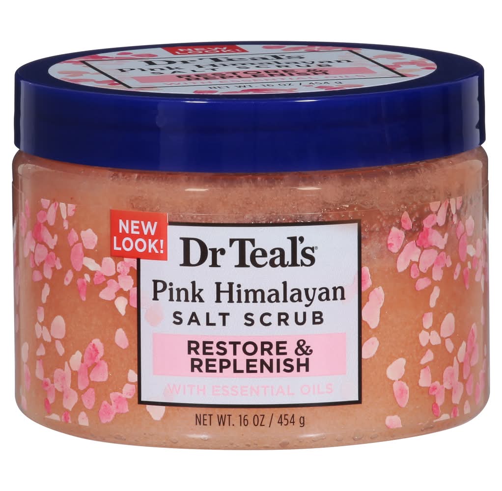 Dr Teal's Restore & Replenish Pink Himalayan Salt Scrub (16 oz)