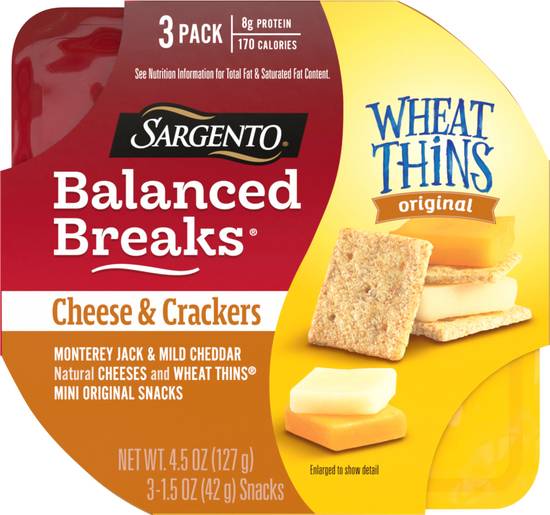 Sargento Balanced Breaks Cheese and Crackers (3 ct)