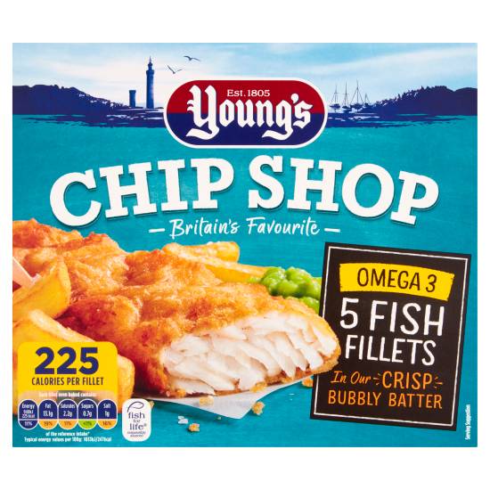 Young's Chip Shop Omega 3 Fish Fillets (5 ct)