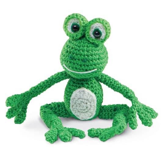 Loops & Threads Intermediate Frog Amigurumi Crochet Kit