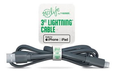 24/7 Life Usb Lightning Cable, 3 ft