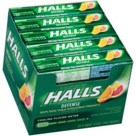 Halls - Defense Citrus Vitamin C Drops - 20 Ct (20 Units)