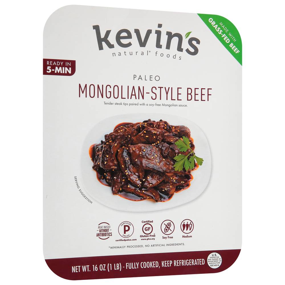 Kevin's Natural Foods Paleo Mongolian Style Beef (1 lbs)