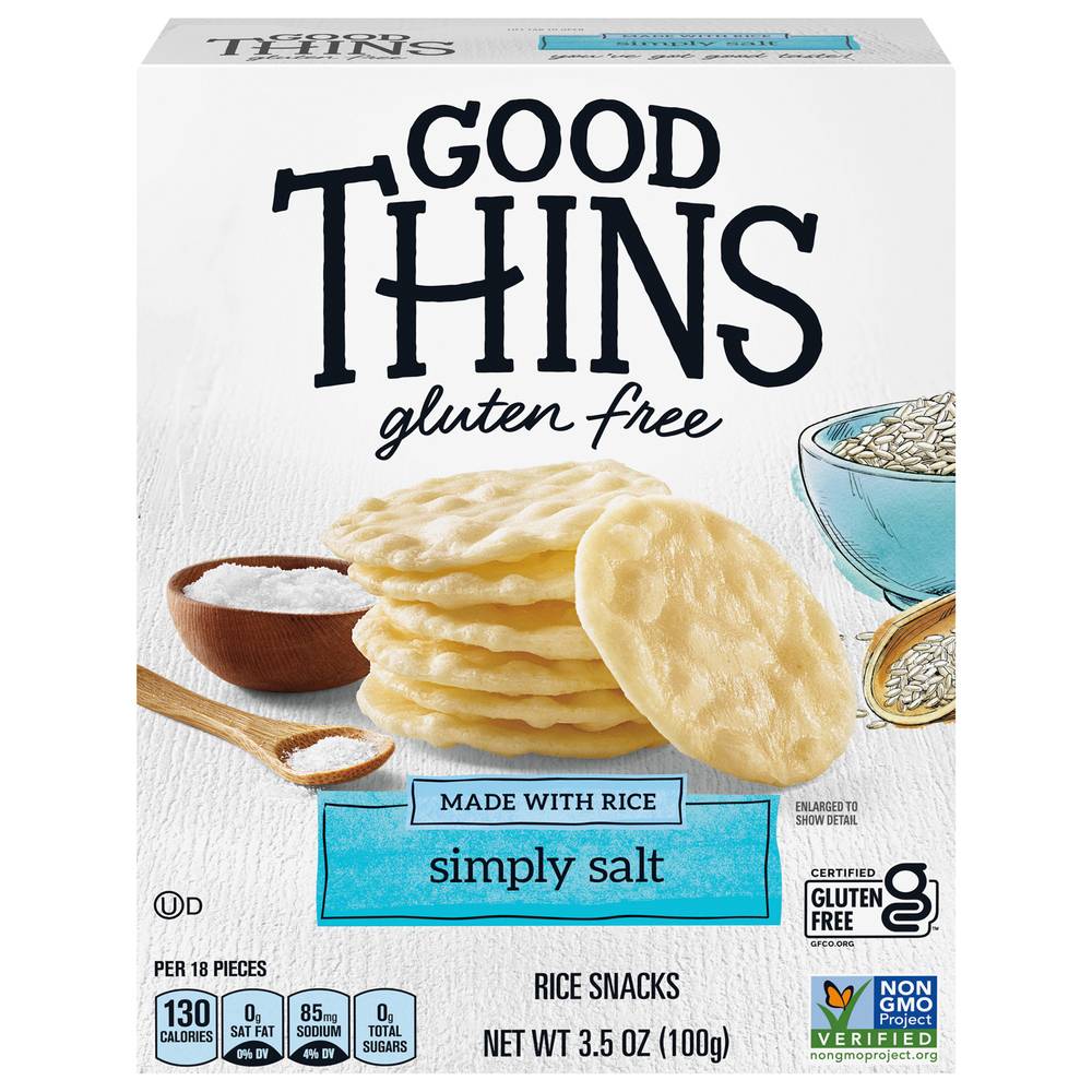 Good Thins Gluten Free Crackers (18 ct) (simply salt rice)