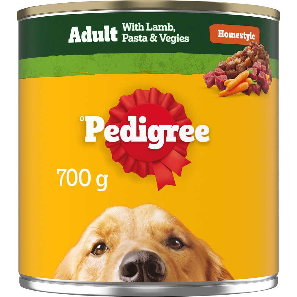 Pedigree Homestyle With Lamb Pasta & Veggies Wet Dog Food (700g)